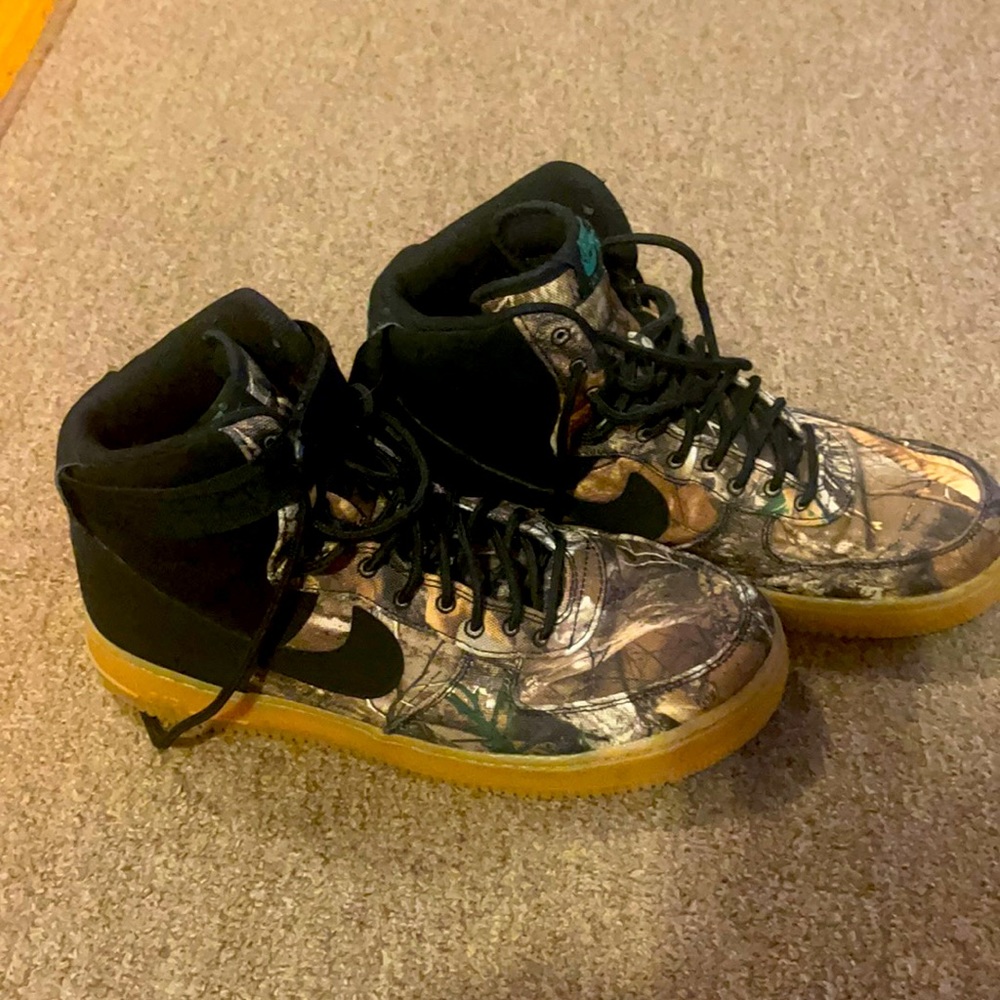 Nike Air Force Ones hunter edition 10.5 worn 3X